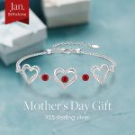 CDE Forever Love Heart Bracelet 925 Sterling Silver with Birthstone Zirconia, Anniversary Mother's Day Birthday Jewelry Gifts for Women Wife Her - Image 4